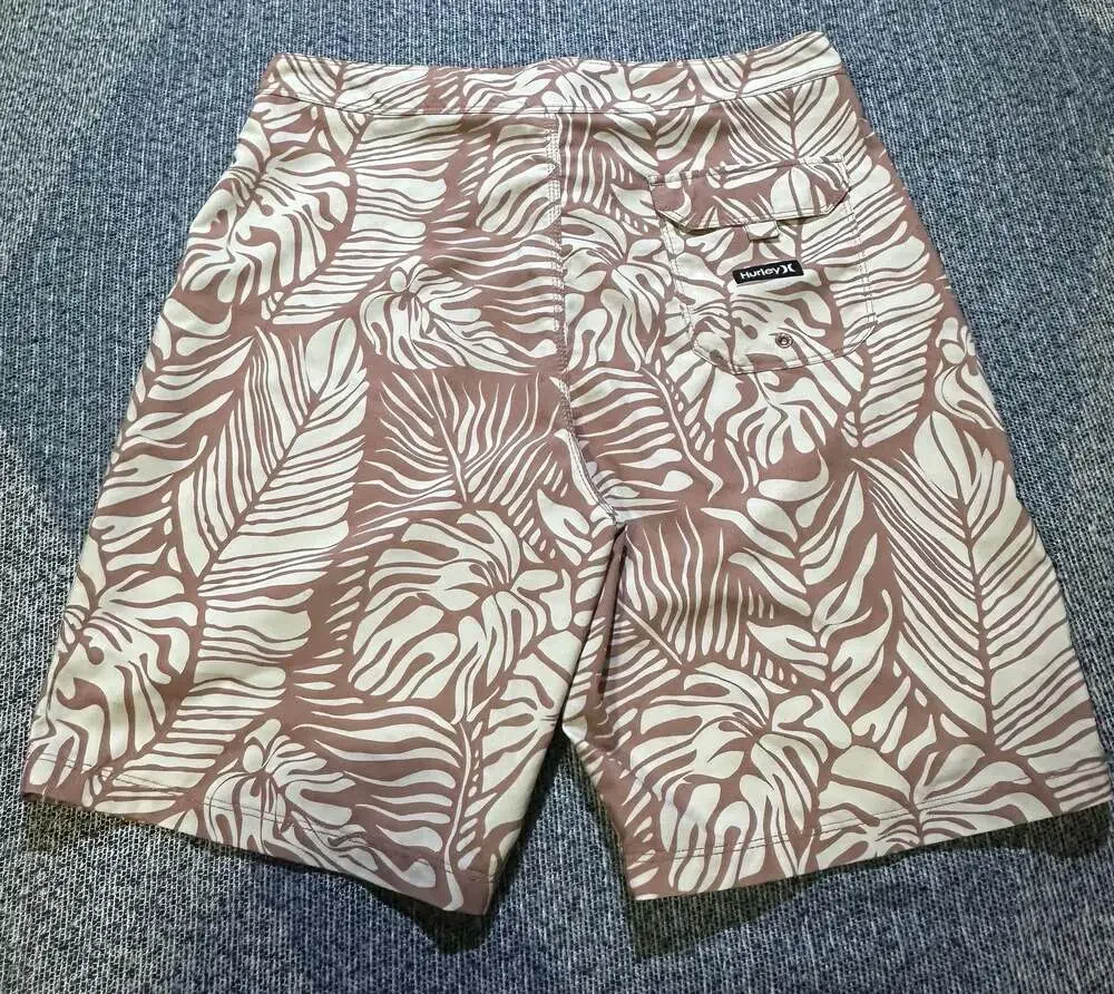 Hurley Men's Tropical Leaf Print Board Shorts